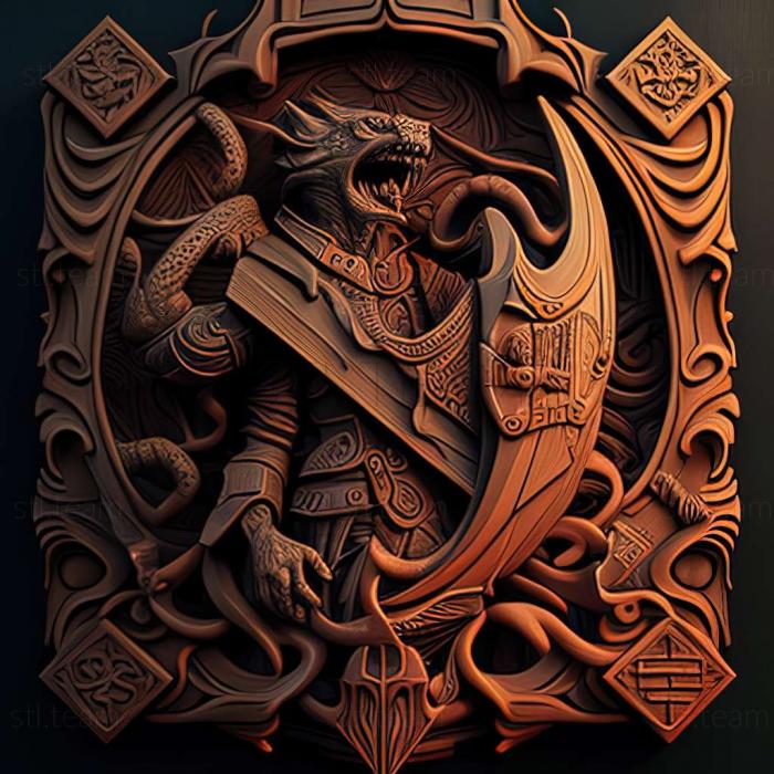 3D model Dungeons Dragons Online game (STL)